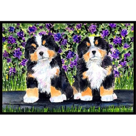 Carolines Treasures Carolines Treasures SS8334MAT 18 x 27 in. Bernese Mountain Dog Indoor Outdoor Doormat SS8334MAT
